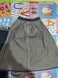 Denim A-Line Skirt