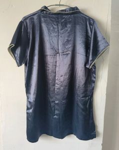 Women&#39;s Satin Plain Relaxed Night Suit 😍