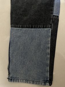 Color Block High Waisted Jeans