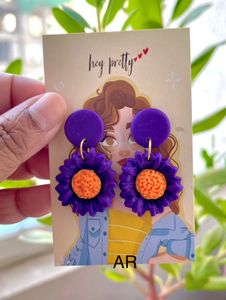 Purple Hues Earring