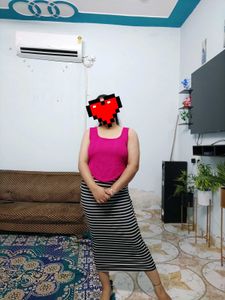 Striped Pencil Skirt
