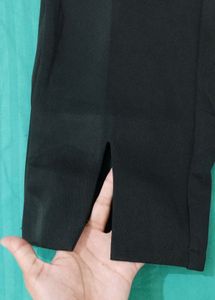 Black Straight Fit Dress Pants