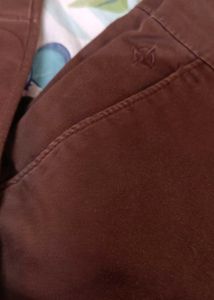 Brown Cotton pants