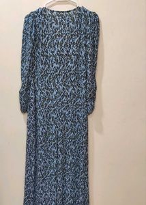 Mango Blue Midi Dress