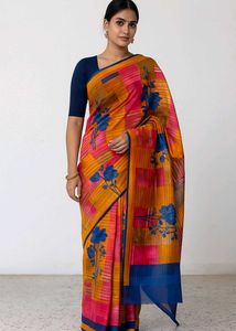 Floral Print Saree