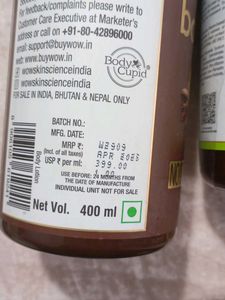 WOW Skin Science Body Lotion &amp; Shampoo