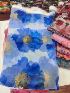 Digital Print Organza Fabric 70₹ Per Miter