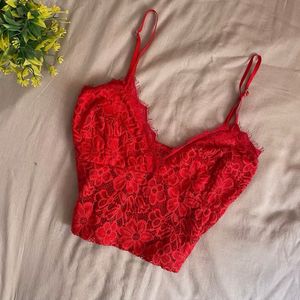 Lace Red Bralette