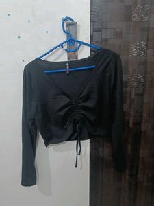 Black Ruched Co-ord Set