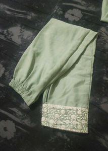 Elegant Green Embellished Dress