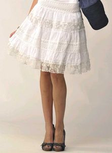 White Cotton Skirt
