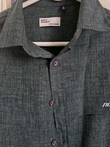 Men's Green Short Sleeve Shirt