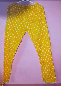 Bright Yellow Printed Kurta Pant Dupatta Set