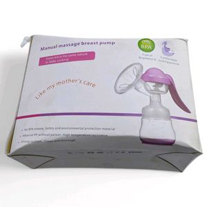 Manual Breast Pump Massage Suction Baby Feeding