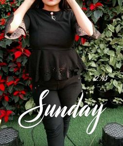 Peplum Top with Detail