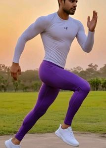 Men&#39;s Purple Active Leggings