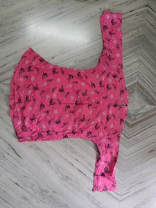 Pink Floral Kurta