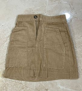 Corduroy Mini Skirt