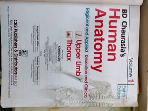 BD Chaurasia Anatomy Volume 1 And 2  Textbook