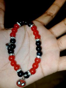 Spiderman Beaded Bracelet