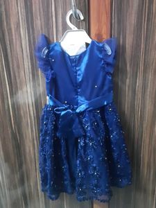 Elegant Blue Party Dress