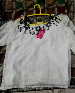 Elegant White Off-Shoulder Top