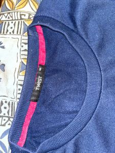 Navy Blue Pullover Sweatshirt