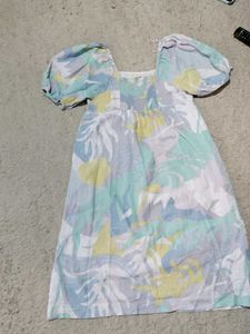 Vintage Pastel Floral Dress
