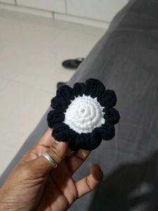 Cute Crochet Flower Hair Clip