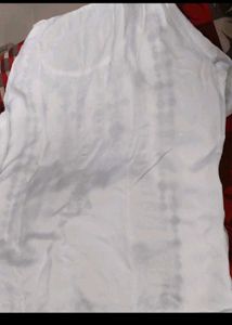 Embroidered White Kurta