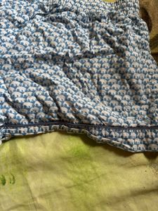 Blue Patterned Shorts