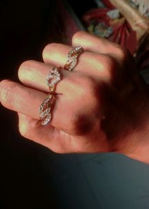 golden Crystal Rings🍂