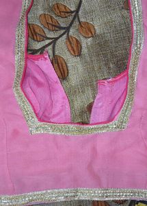 Pink Readymade Saree Blouse