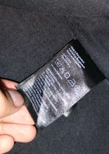 H&amp;M Black Corduroy Button Down Shirt