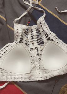 Crochet Halter Top - Boho Chic