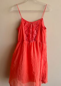 Flowy Coral Dress
