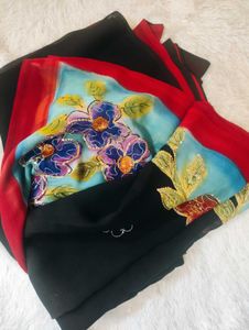 COMBO 3 PRETTY GEORGETTE SAREES