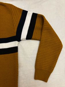 Brown Striped Sweater