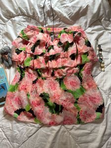 Floral Ruffled Blouse.