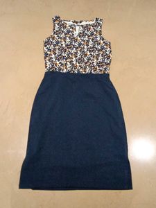 Lovely Blue Sleeveless Dress