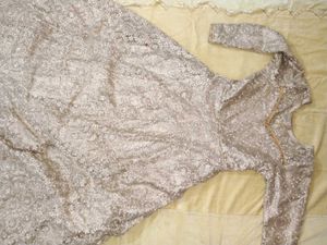 Golden Gown With Zari Work