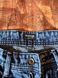 Fringe Trim Wide Leg Jeans