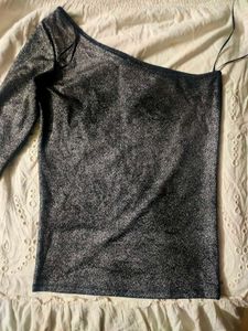 Silver Black 🖤 Top