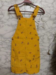 Cute Yellow Floral Overalls