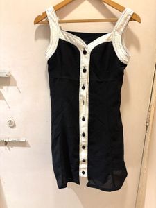 Button-Front Mini Dress