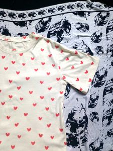 Heart Print Tee