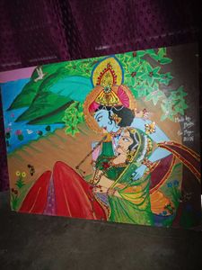 Lord Krishna Radha Amazing 😍 Painting