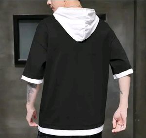 Cap Tshirt Black &amp; White Color