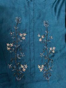 Elegant Teal Embroidered Kurta