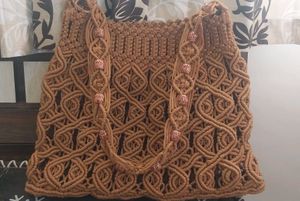 Handmade Macrame Tote Bag
